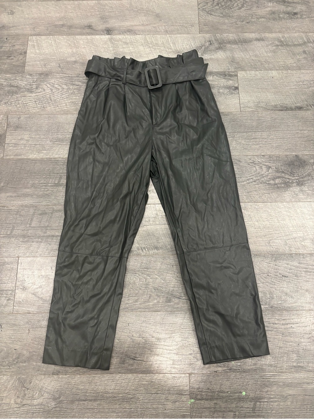 H&M Charcoal Gray Faux Leather pants